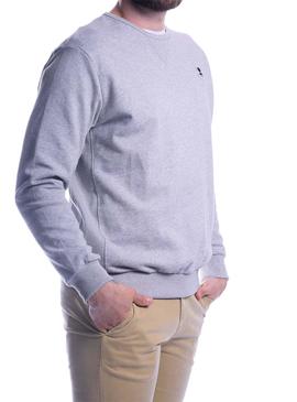 Sudadera El Pulpo Bordado Gris Para Hombre