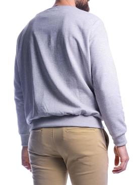 Sudadera El Pulpo Bordado Gris Para Hombre