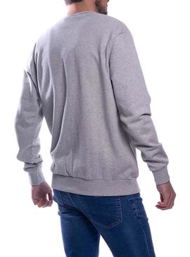 Sudadera El Pulpo Staring Gris Para Hombre