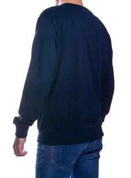 Sudadera Letras Towel Marino Para Hombre