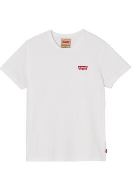 Camiseta Levis Tupack Blanco Para Niño