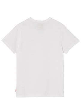 Camiseta Levis Tupack Blanco Para Niño