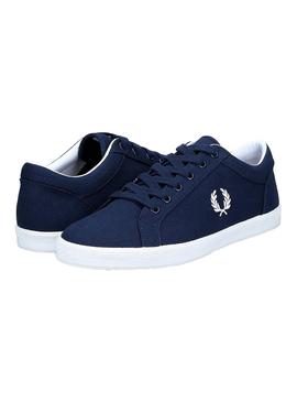 Zapatillas Fred Perry Baseline Azul Marino Hombre