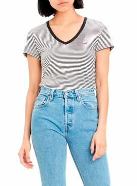 Camiseta Levis Annalise Gris para Mujer