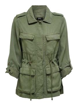 Parka Only Kenya Verde para Mujer