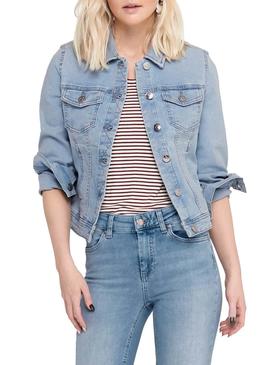 Cazadora Only Westa Denim Claro para Mujer