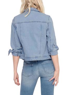 Cazadora Only Westa Denim Claro para Mujer