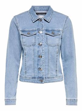 Cazadora Only Westa Denim Claro para Mujer