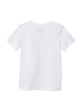 Camiseta Levis Logo Blanco Para Niño