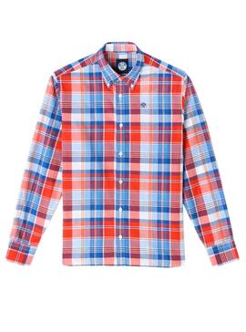 Camisa North Sails Cuadros Rojo y Azul para Hombre