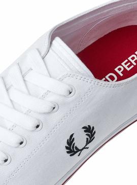 Zapatillas Fred Perry Kingston Twill Blanco Hombre