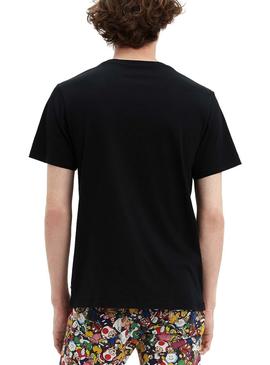 Camiseta Levis Super Mario Negro Para Hombre