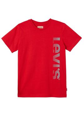 Camiseta Levis Reflecte Rojo Niño