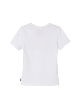 Camiseta Levis Lazy Blanco Niño