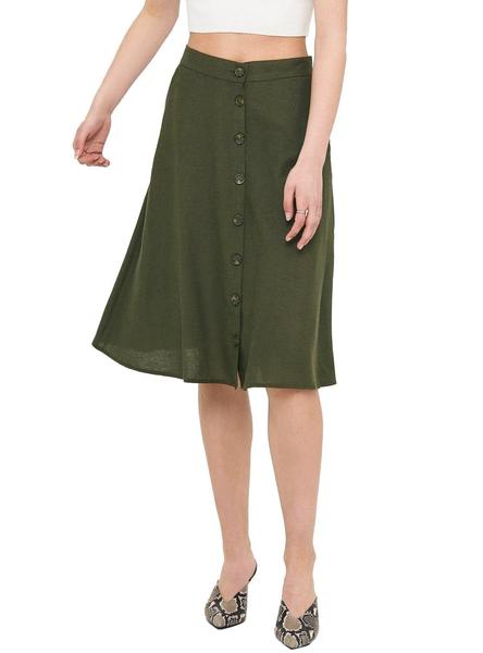 Falda Viva Verde para Mujer