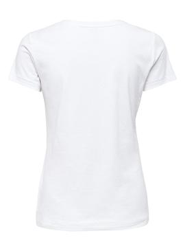 Camiseta Only Lena Wild Blanco para Mujer