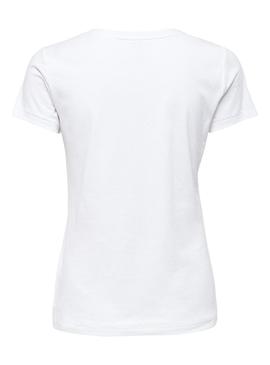 Camiseta Only Lena Wild Blanco para Mujer