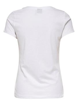 Camiseta Only Snoopy Blanco para Mujer