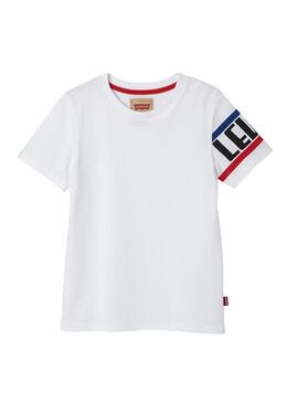 Camiseta Levis Braceley Blanco para Niño