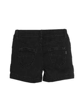 Shorts Name It Salli Denim Negro Para Niña