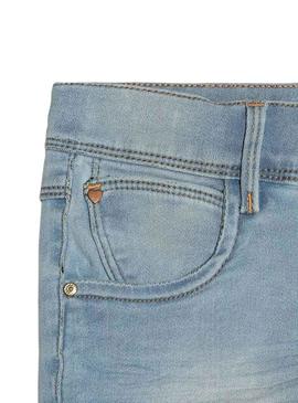 Shorts Name It Salli Denim Light Blue Para Niña