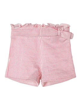 Shorts Name It Fastripe Rosa Para Niña