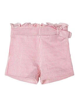 Shorts Name It Fastripe Rosa Para Niña