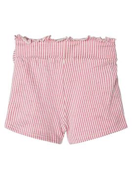 Shorts Name It Fastripe Rosa Para Niña