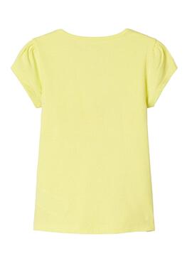 Camiseta Name It Hapina Amarillo Para Niña