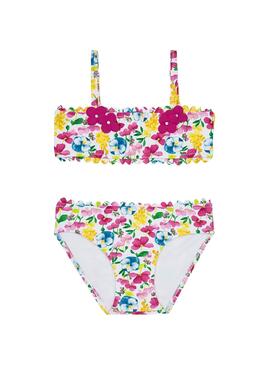 Bikini Mayoral Flores Fucsia Para Niña