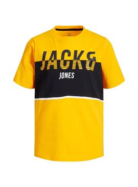 Camiseta Jack and Jones Viking Amarillo Niño
