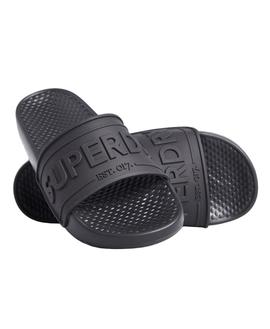 Chanclas Superdry Chunky Negro Para Mujer