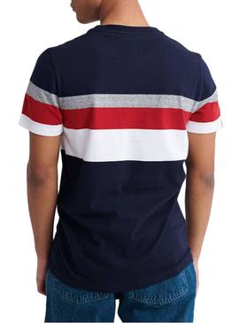 Camiseta Superdry Classic Stripe Marino Hombre