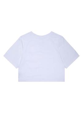 Camiseta Levis Cropped Blanco Para Niña