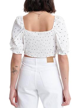 Top Superdry Quincy Blanco Para Mujer