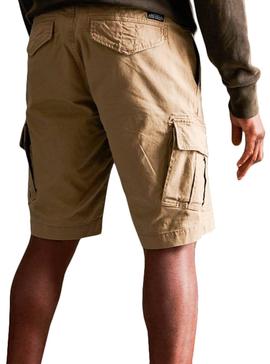 Bermudas Superdry Core Cargo Beige Para Hombre