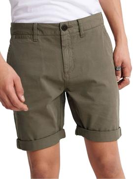 Bermudas Superdry International Chino Verde Hombre