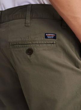 Bermudas Superdry International Chino Verde Hombre