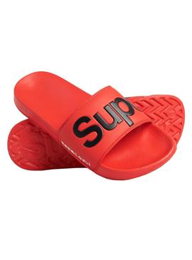 Chanclas Superdry Classic Rojo Para Hombre