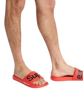 Chanclas Superdry Classic Rojo Para Hombre