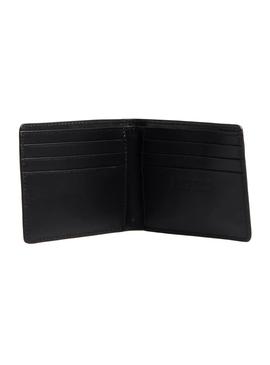 Cartera Superdry Bagde Negro Para Hombre