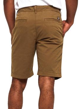 Bermuda Superdry International Marron Hombre