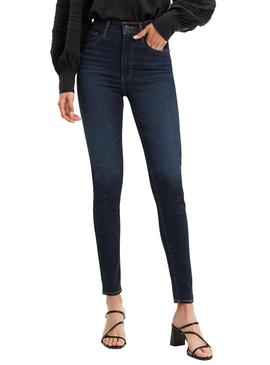 Pantalon Vaquero Levis Mile High Oscuro para Mujer