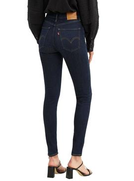 Pantalon Vaquero Levis Mile High Oscuro para Mujer