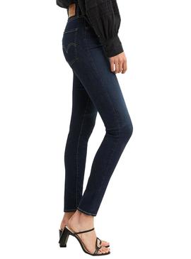 Pantalon Vaquero Levis Mile High Oscuro para Mujer