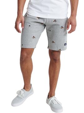 Bermudas Superdry Palm Gris para Hombre