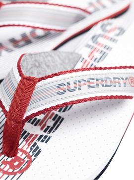 Chanclas Superdry Trophy Blanco para Hombre