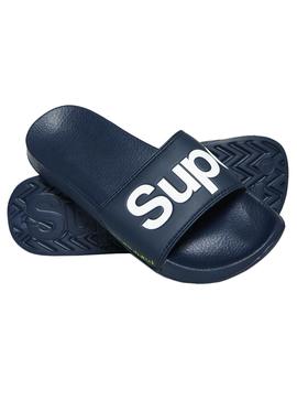 Chanclas Superdry Classic Pool Azul para Hombre