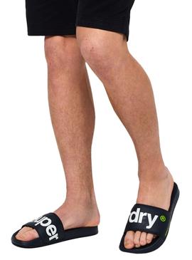 Chanclas Superdry Classic Pool Azul para Hombre