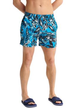 Bañador Superdry Palm Azul para Hombre